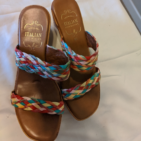 Italian Shoemakers Shoes - Women's Mulit-color Sandal 9 1/2